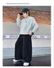 2025 New Boys' Fleece-Lined Thick Trousers: Autumn/Winter Korean-Style Sweatpants for Older Kids