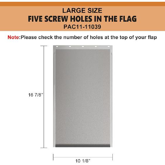 MIAOTONG Large Dog Door Replacement Flaps with Screws, Dog Door Flap Compatible with PetSafe Freedom Doggie Doors PAC11-11039,10 1/8" X 16 7/8",
