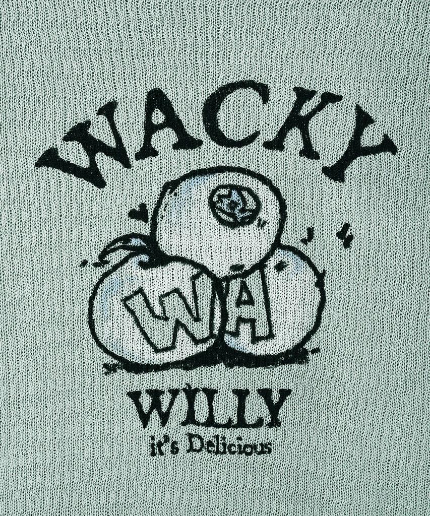 WACKY WILLY One-Point Short Sleeve Pullover Knit Green