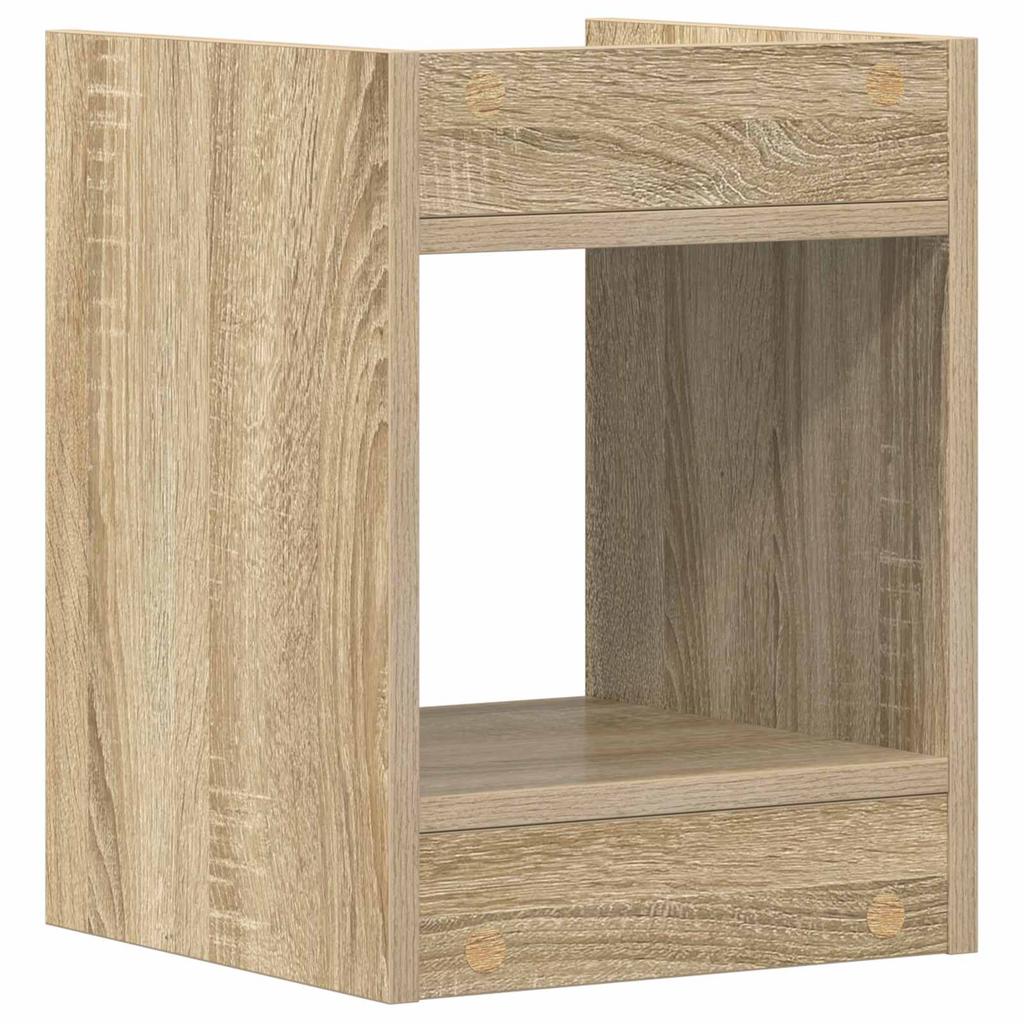 Plant Stand with Shelf 2 pcs Sonoma Oak 30 x 30 x 40 cm