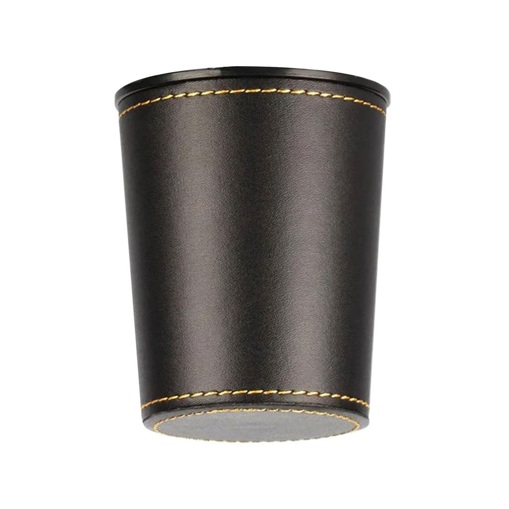 PU Leather Dice Cup Fashion Simple Dice Shaker Cup Flannel Interior Quiet Shaker Cup Clubs Entertainment Dice Cup