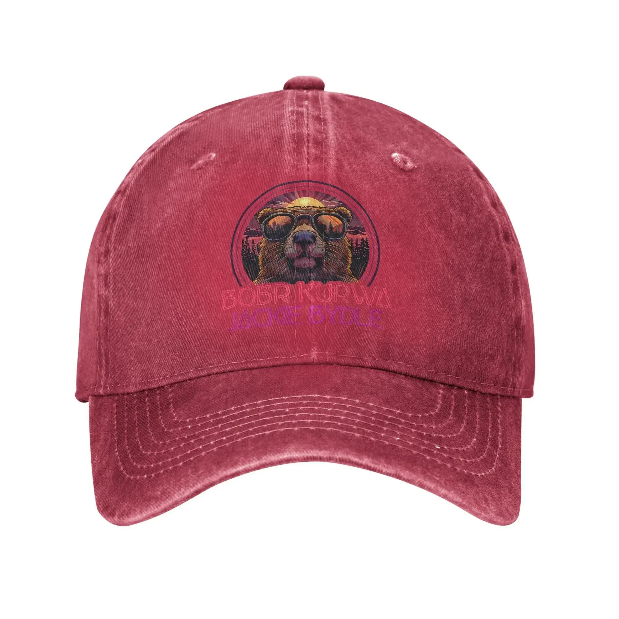 

Funny Polish Beaver Meme Bober Kurwa Washed Baseball Cap Stylish Sun Trucker Hat Spring Unisex Adult Hiking Fishing Baseball Caps One Size
