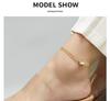 18K Gold Plated Butterfly Anklet for Women – Stainless Steel & Titanium Foot Jewelry S103