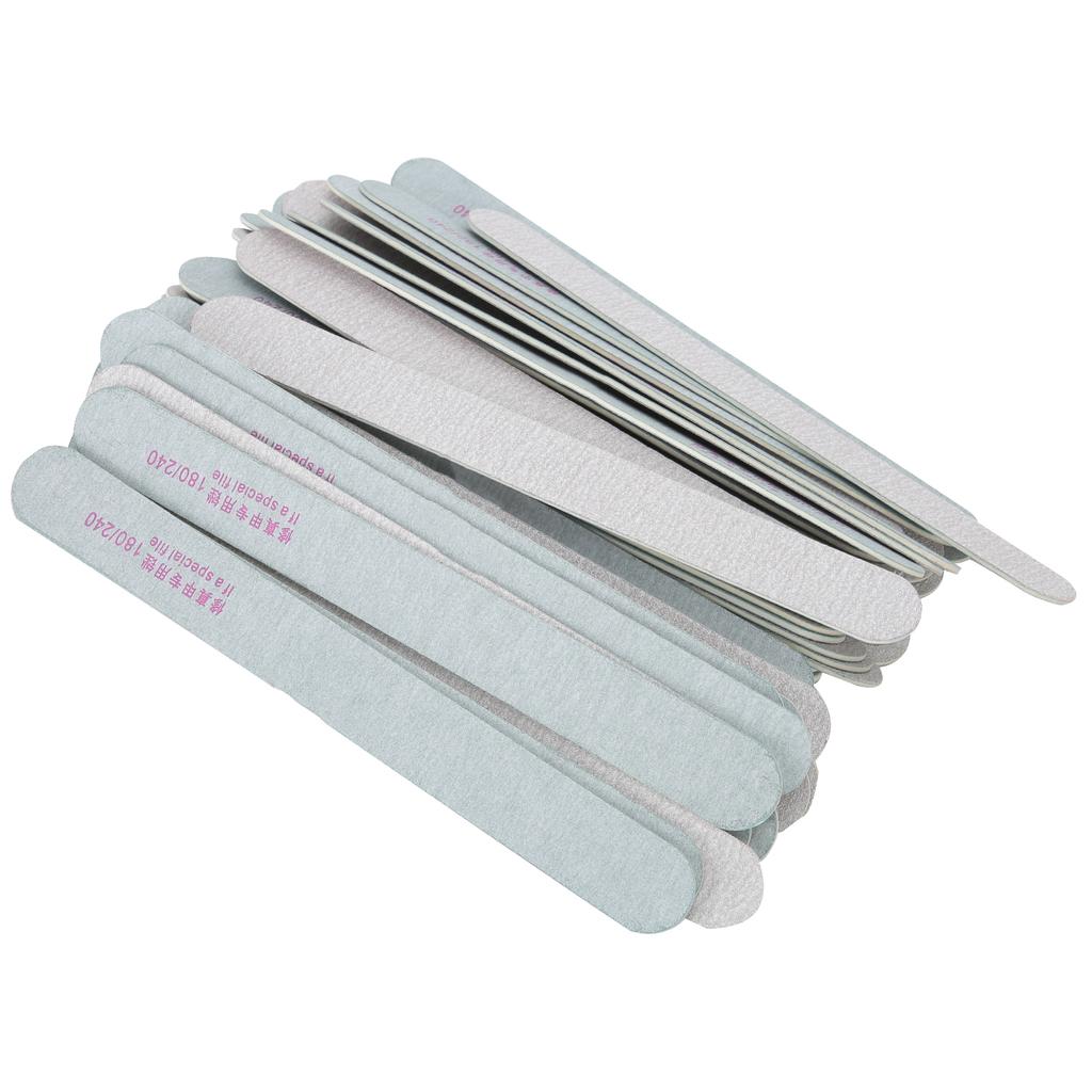 50pcs Nail Files Double Sided 180240 Grit Nail Buffering Files for Home Nail Salon