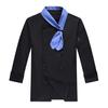 Chef Uniform with Scarf Tie Double-Breasted Buttons Stand Collar Long Sleeves Women Men Chef Shirt Workwear