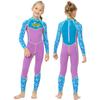 Kids UV Protection Long Sleeve One-Piece Swimsuit Swimming Diving Water Sports Girls 2-12 Years Nylon Spandex