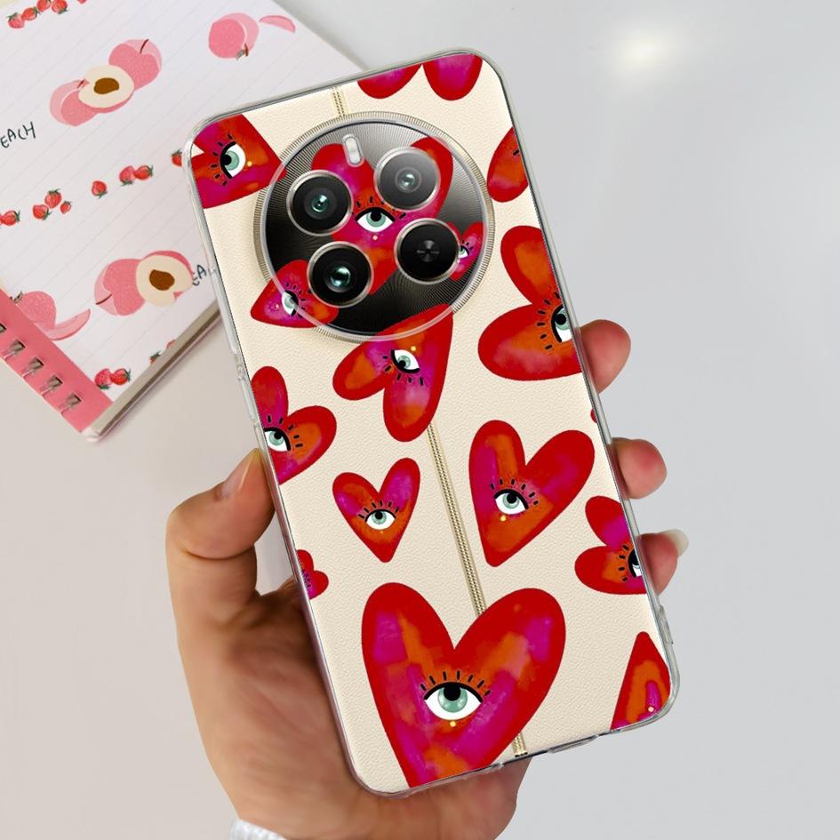 For Realme 12 Pro Plus Case Popular Flower Astronaut Soft Clear Silicone Phone Cover on Realme 12 Pro 5G 2024 Funda RMX3842 Case