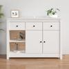 Day and Night - Day and Night Solid White Pine Wood Sideboard 100x35x74 Cm
