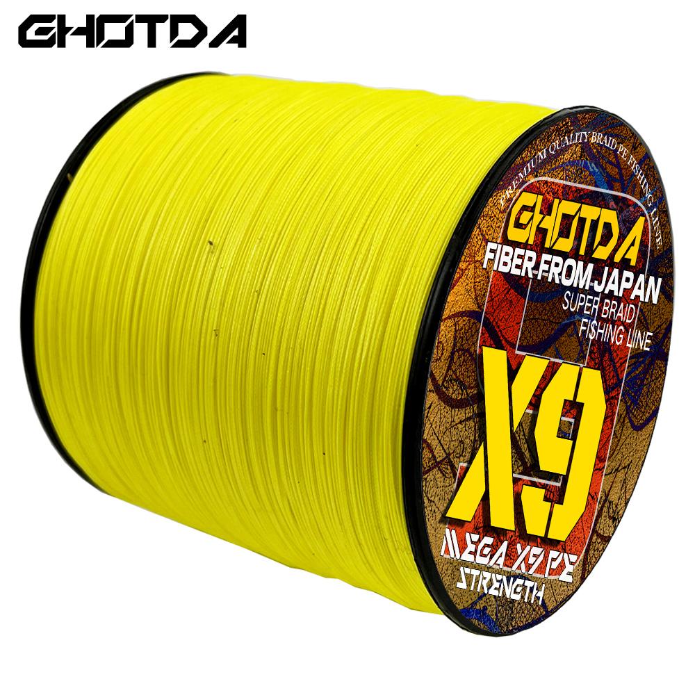 Starkes PE-Geflecht, 9 Stränge, Angelschnur, 300 m, hochwertiges Multifilament, langlebiger Angeldraht, 20–120 lb