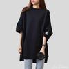 2023 Oversized Mid-Length Women's T-Shirt - Short Sleeve, Loose Fit, European Style