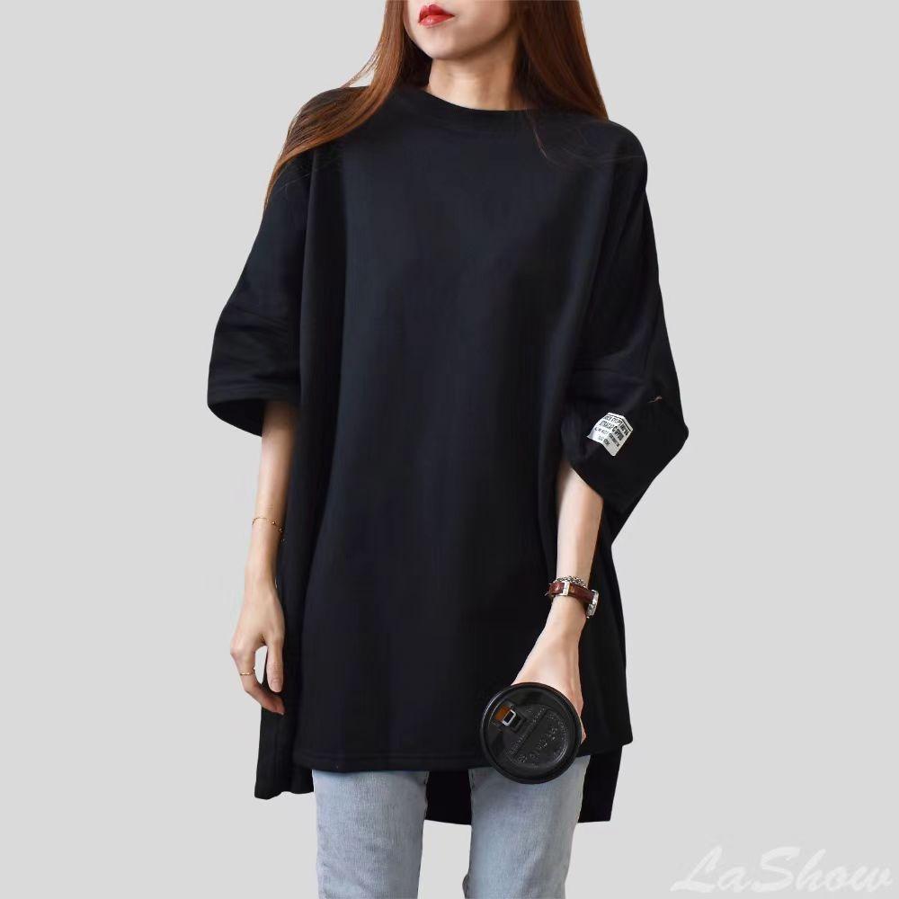 2023 Oversized Mid-Length Women's T-Shirt - Short Sleeve, Loose Fit, European Style