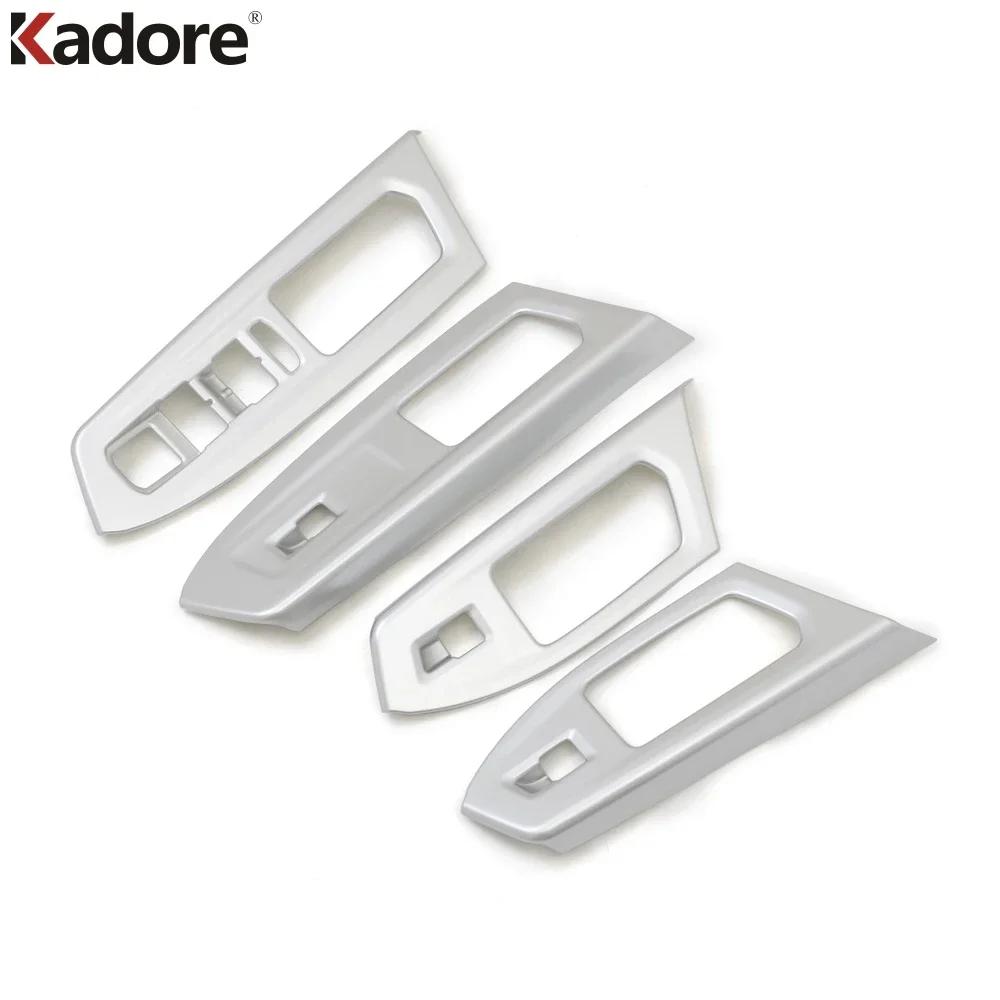 Car Inner Door Window Lift Switch Button Panel Cover Trim For Volkswagen VW Teramont Atlas 2017- Matte Interior Accessories ABS Matte