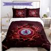 Set Lenzuola Stampato Aston Villa Football 3 Pezzi, Comodo Set Copripiumino per Camera da Letto Amico della Pelle