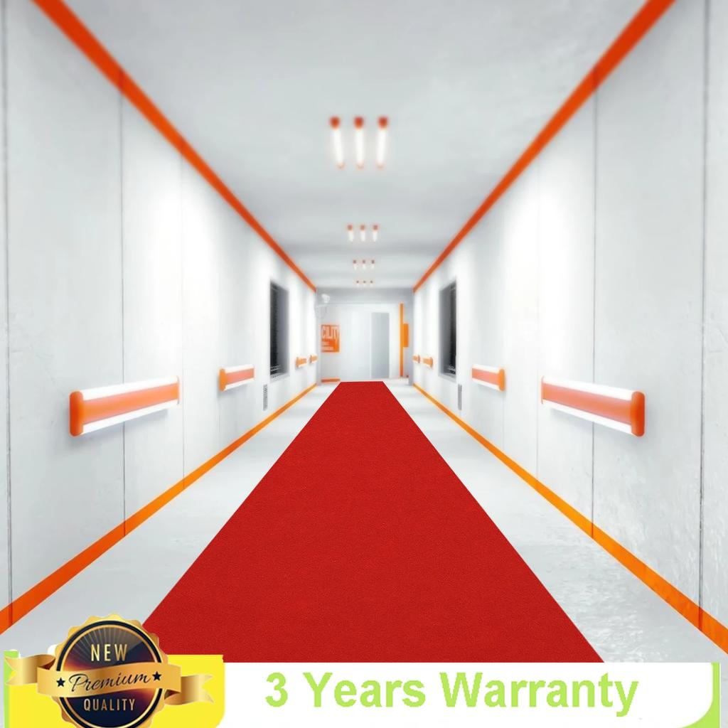 Bymaocar Carpet Runner 33*3ft 360gsm Thick Polyester Fiber Aisle Runner Non-slip Runway Rug for Wedding Ceremony & Party Decor