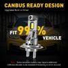 AUXITO 2X Turbo H7 LED Headlight Bulbs Canbus No Error with Fan CSP Chip High Power 120W 22000LM H7 LED Auto Headlight Head Lamp