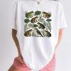 Frog Bird Shirt Cottagecore Outdoors Gift Women Floral Tee Toad T-Shirt