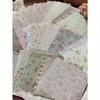 60pcs Floral Pattern Material Paper Back To School