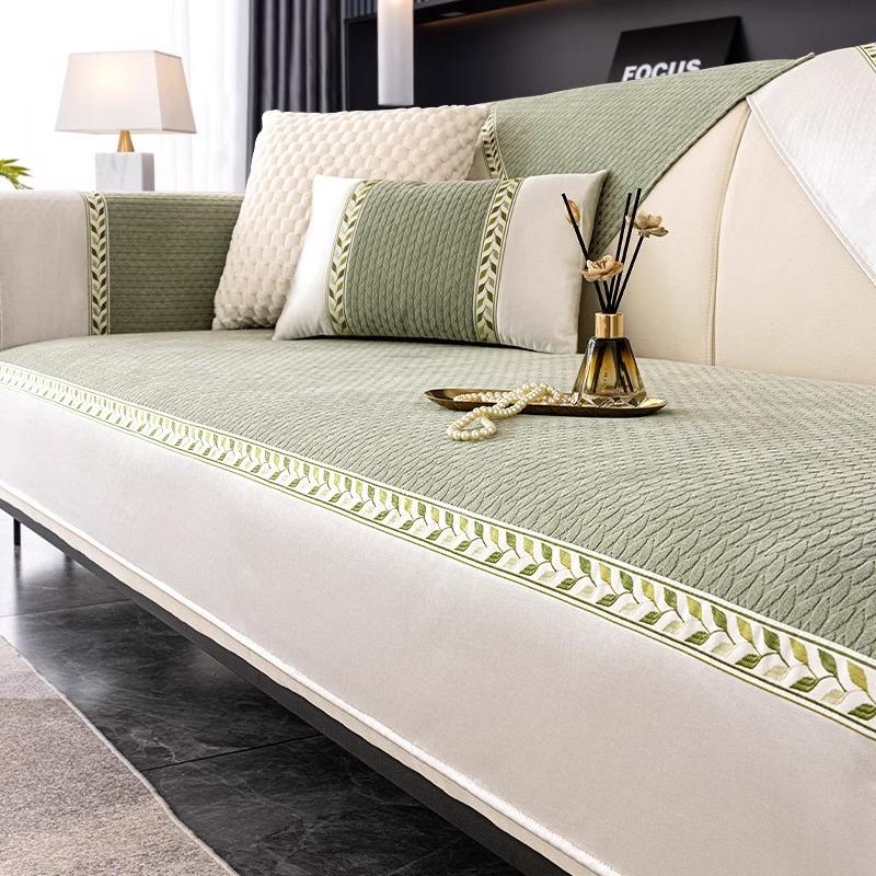 

Chenier Sofa Cushion Is Universal In All Seasons, Dirt-Resistant And Non-Slip Seat Cushion, Backrest Towel New Leather Sofa Cover Cover Cloth 70*70cm