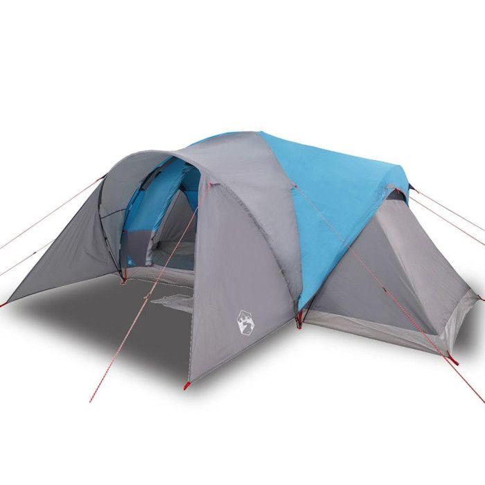 VidaXL Tente familiale à dôme 6 personnes bleu imperméable 4009468