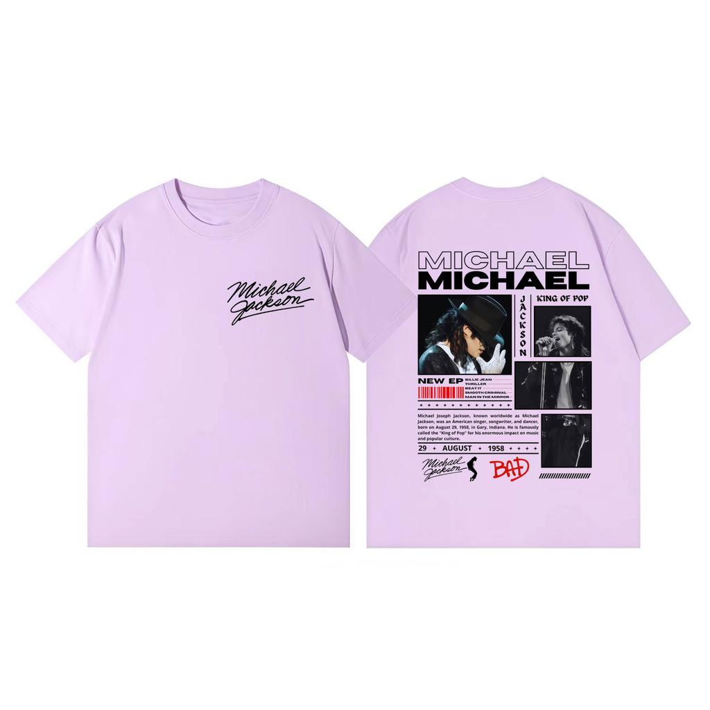 90s Classics Michael Jackson Graphic T Shirts Fashion Rock Vintage Short Sleeve Tshirt Men Women Casual Loose Cotton Tshirts