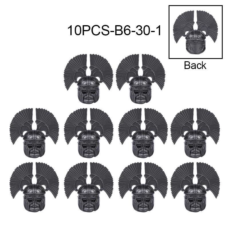 Mittelalterliche Militärburg Ritter Rüstung Bausteine Schulterpanzer Rüstungszubehör Roter Löwe Schwarzer Adler Waffensteine Spielzeug