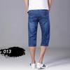 Pantaloncini in denim di seta ghiacciata da uomo, estivi, sottili, larghi, da indossare all'esterno, cinque nei pantaloni, sette pantaloni da marea dritti