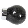 Gear Shifting Lever Knob Carbon Fiber 15mm Bottom Interface Round Ball Manual Automatic Transmission Shifter Head Knob