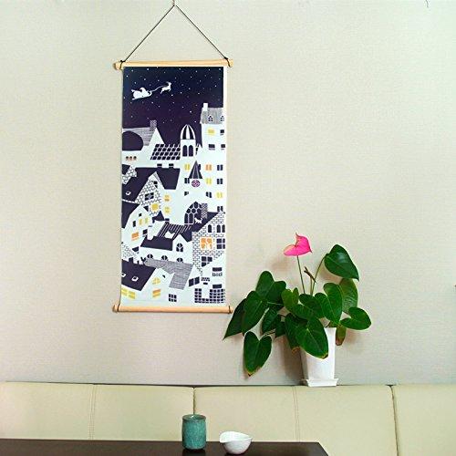 Edoten [Todaya Shoten] Nashien-zome Tenugui (Hand Towel) Christmas Eve 1045, Approx. 37 X 98 Cm
