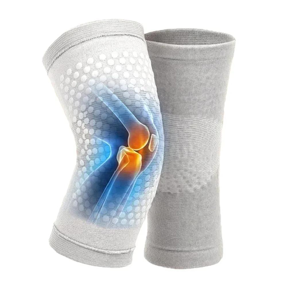 2 Pièces Genouillère Auto-chauffante pour Soulagement Douleur Arthrite Support Articulation Chauffant Masseur Jambière Récupération Blessure