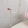 Sweet Rose Pearl Necklace: Women's Light Luxury French Retro Choker Accessory