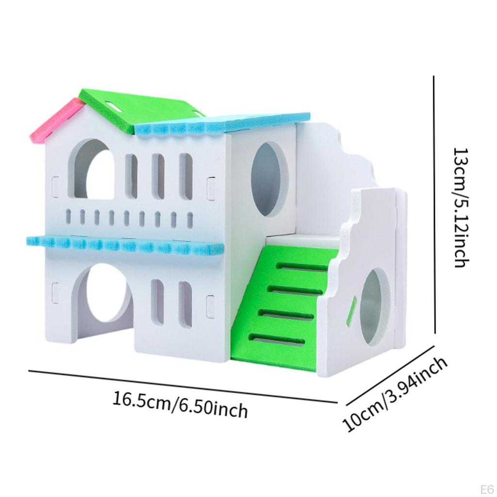 Casă pentru hamster cu structură de cățărat și zonă de joacă pentru gerbil șoarece