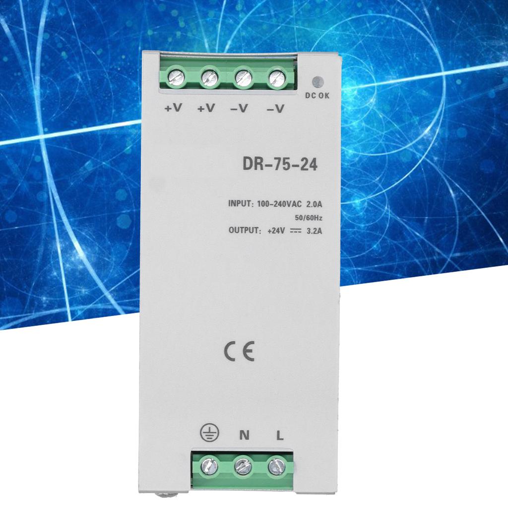 BERM Switching Power Supply DINRail Switch Transformer Driver DR7524 100240VAC