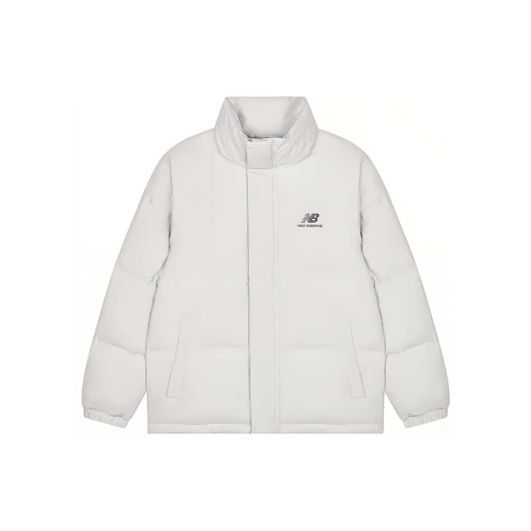 Мужские пуховики New Balance Белый Стойка умеренная Другое AMJ23345-GYM XXL