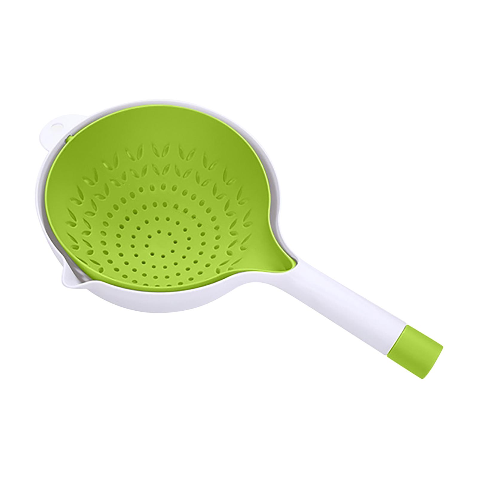 

Двухслойная корзина для мытья овощей, фруктовница, гостиная, дом, креативная современная сетка, кухня в красном стиле One Size зелёный