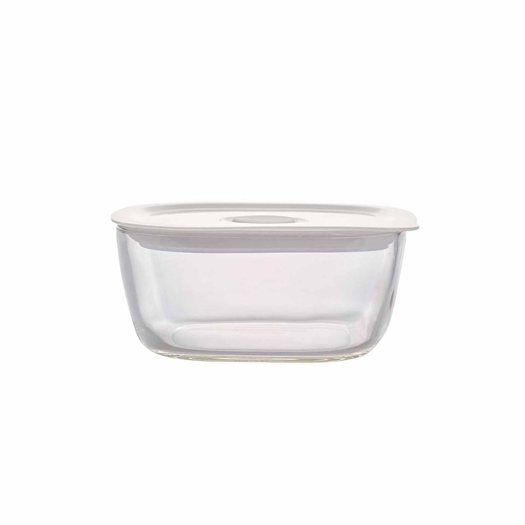 Hario Made In Japan Heat-resistant Glass Airtight Storage ContainerCorner 600ml BUONO Kitchen KSTM-60-TW Clear