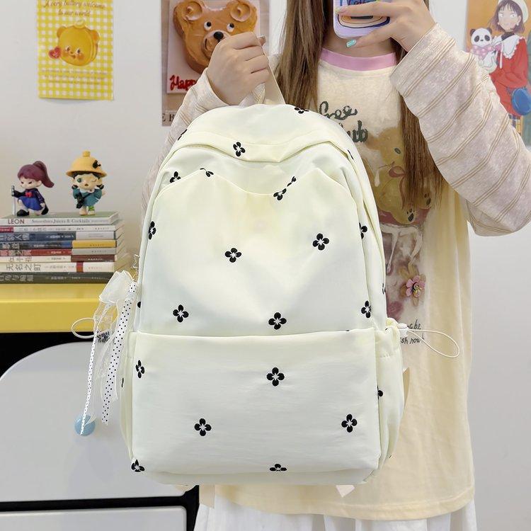 Schoolbag junior high school girls schoolbag ins high value student class backpack light travel backpack high school student computer bag