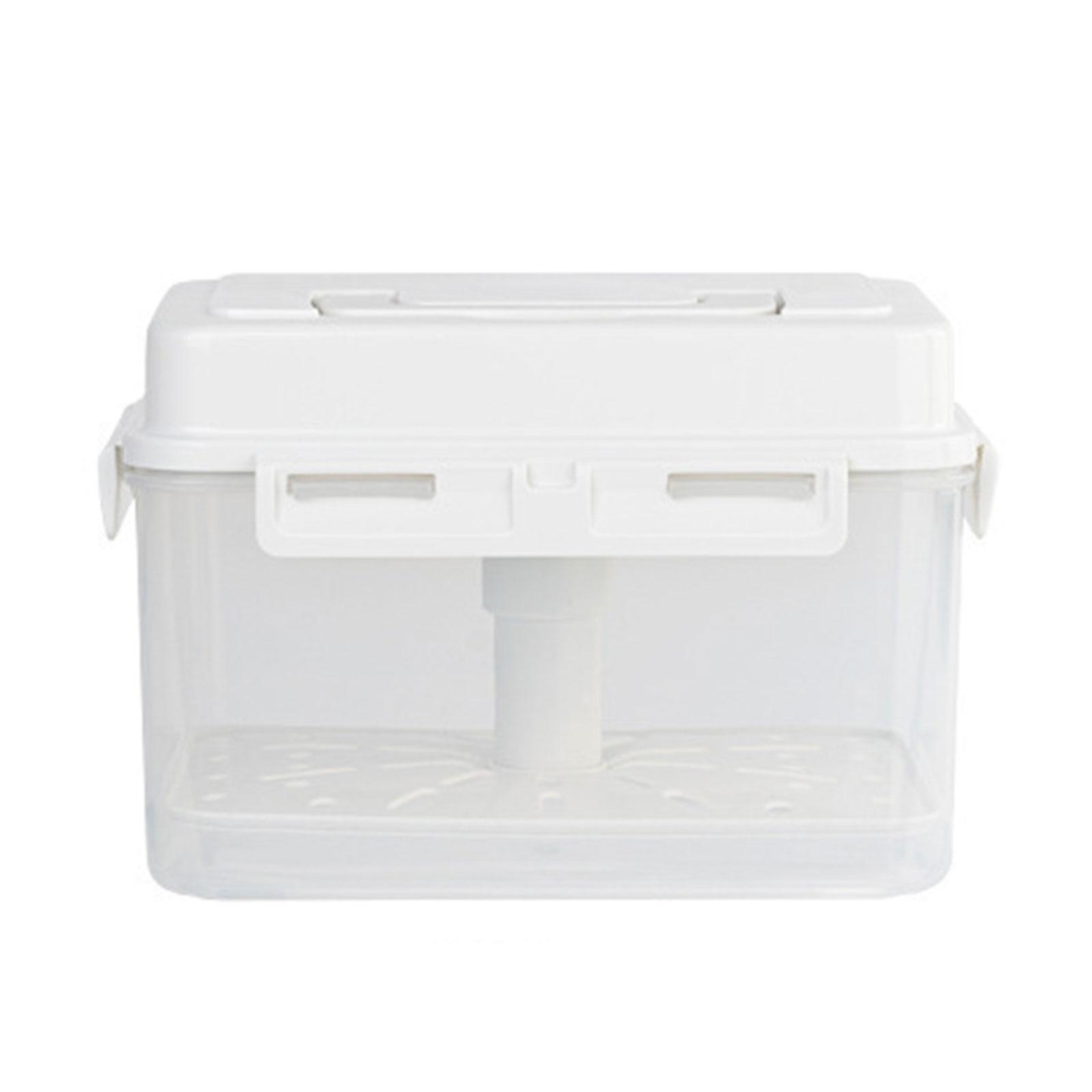 Пластиковая банка для солений с ручкой и крышкой, контейнер для хранения и ферментации кимчи, герметичные органайзеры для квашеной капусты 4