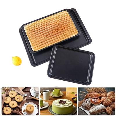 New Easy Clean Rectangle Baking Pan Non-Stick DIY Baking for Kitchen Carbon Steel Baking High Temperature Resistance Baking Tray