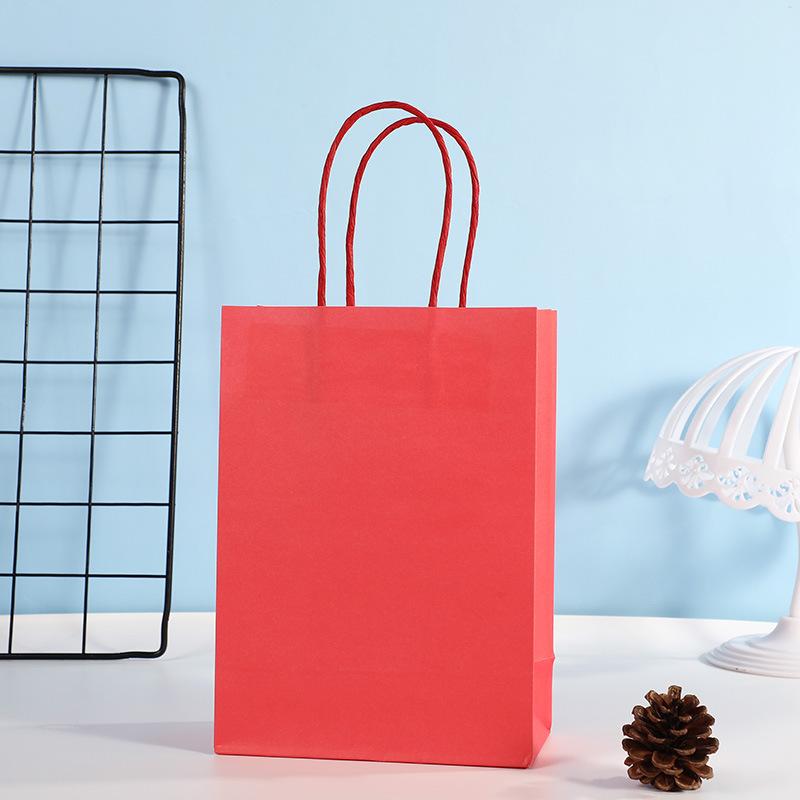 10PCS Gift Bags for Halloween Party Recyclable Bags for Christmas Wedding Birthday Kraft Paper Shopping Bags Grocery Bags