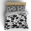 Cartoon Cow Print Pattern Bedding Duvet Cover Set  (1*Duvet Cover 2*Pillowcases, Without Duvet Insert)