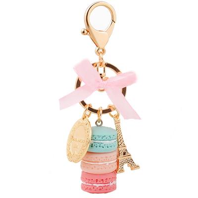 France Paris Cute Macaroon Effiel Tower Macarons Colorful Bag Pendant Car Charm Key Holder Bag Charm