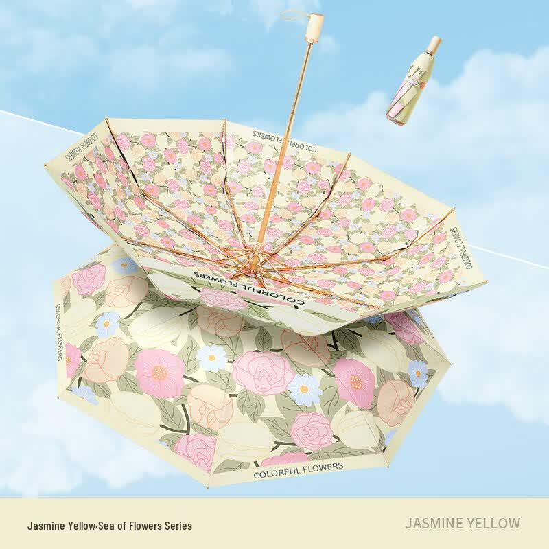 Meidu Double Layer Double Flower Folding UV Umbrella M3319