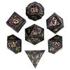 Cusdie DND Metal Solid Dice Dragon Pattern 7Pcs D4-D20 Polyhedral Dice Set for D&D Role Playing Game Pathfinder Board Games