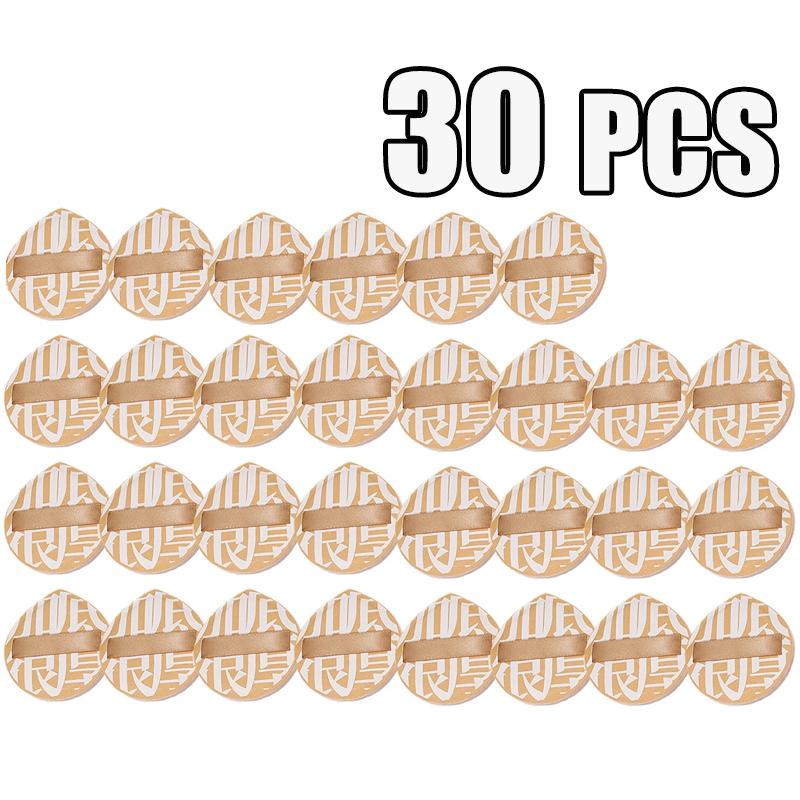 30 PCS Air Cushion Cosmetics Puff Facial Concealer Foundation Natural Sponge Soft Makeup Puffs Wet Drying Use Puffs Makeup Tools