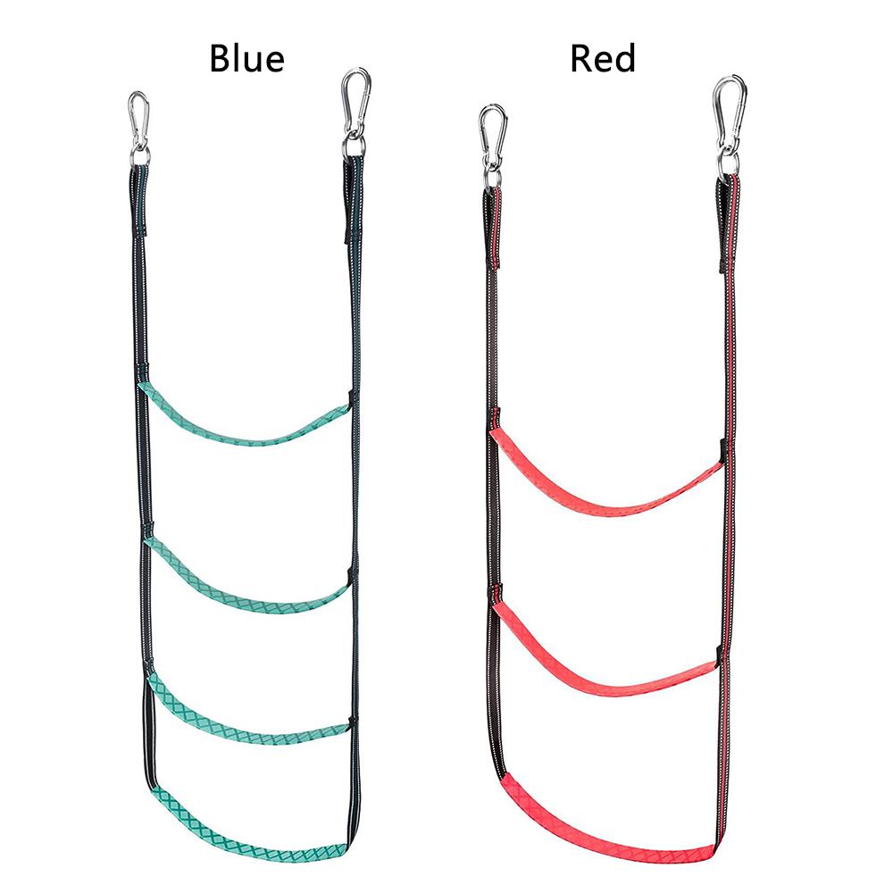 Escada de Corda para Barco de 4 Degraus Para Barcos Infláveis, Barcos de Pesca, Caiaques, Lanchas