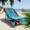 Surfing Women On Blue Waves Beach Towel Quick-drying for Travel Outdoor Sports Jogging Beach and Swimming