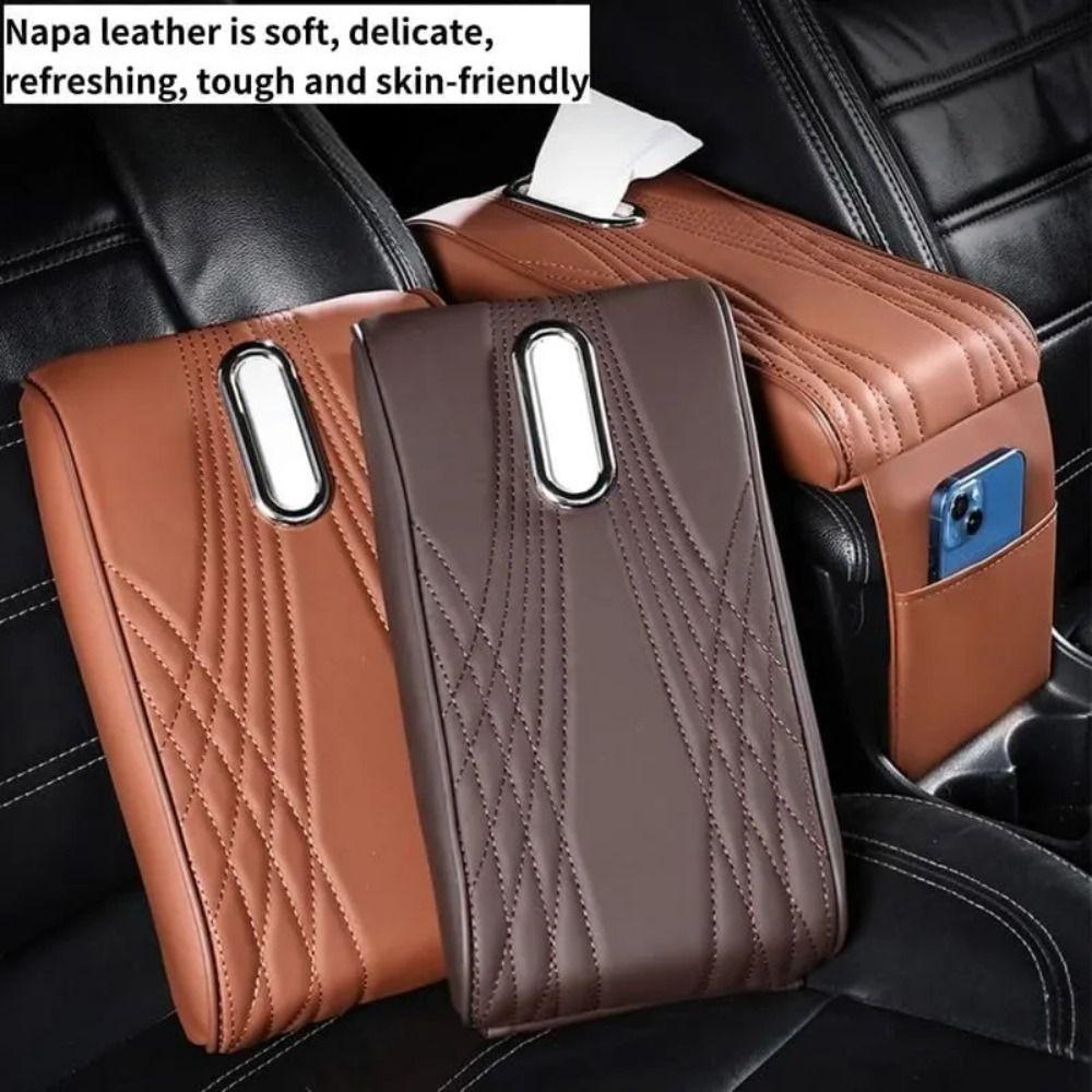 

Более широкий подлокотник, увеличивающий высоту, сумка для хранения подушек, накладка на центральную консоль автомобиля, чехол для подлокотника автомобиля, грузовики коричневый