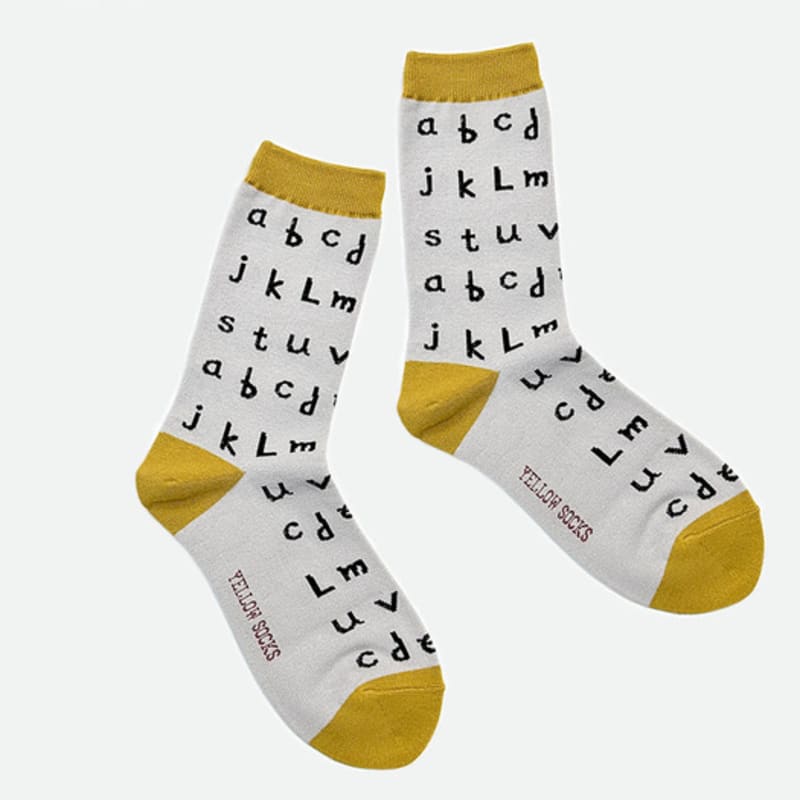 

ЖЕЛТЫЕ НОСКИ АЛФАВИТ gray