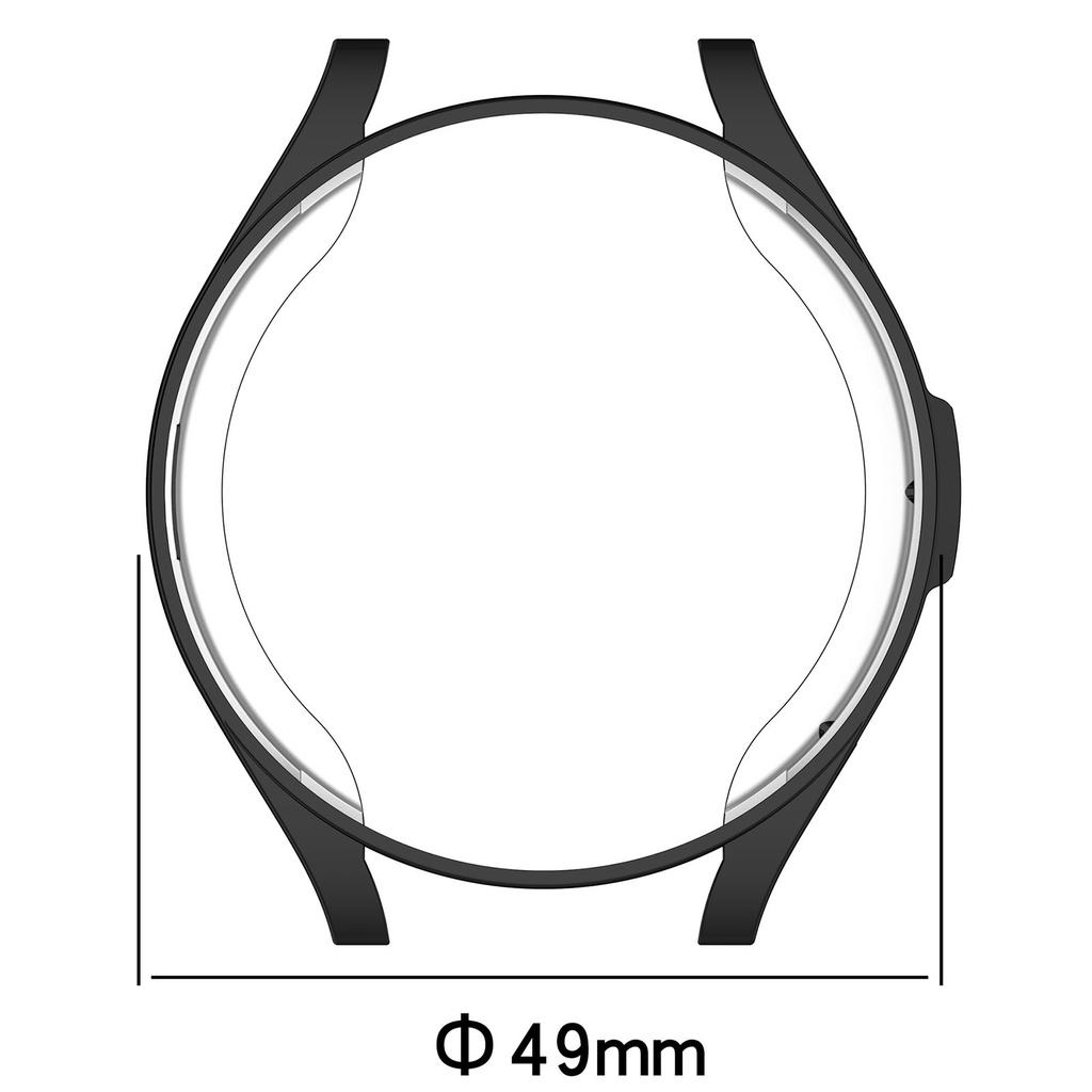 2 stk. vesker for samsung galaxy watch 6 classic 47mm 43mm Case galaxy watch 6 5 44mm 40mm 5 pro 45mm mykt TPU-beskyttelsesdeksel