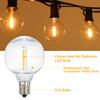 A C110V Globe LEDs G40 Bulbs Lamp 25PCS E12 Base Socket Holder IP44 Water Resistance Warm White for